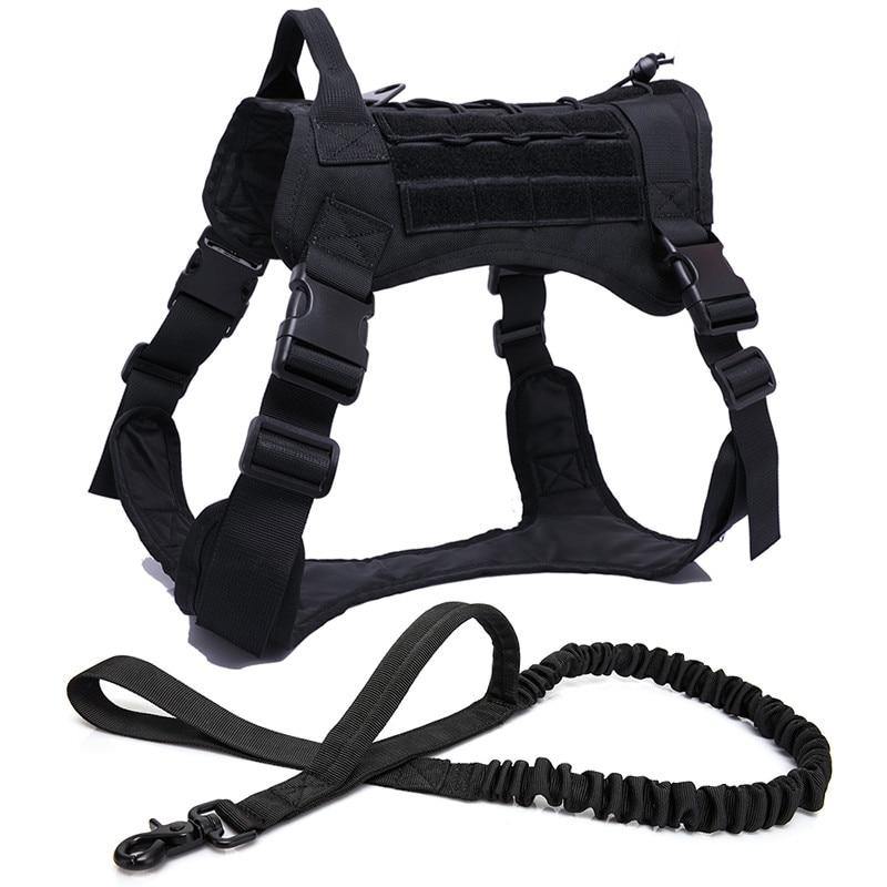 Quality Military Dog pet Strap Vest Handle Leash Harness - Mercy Abounding