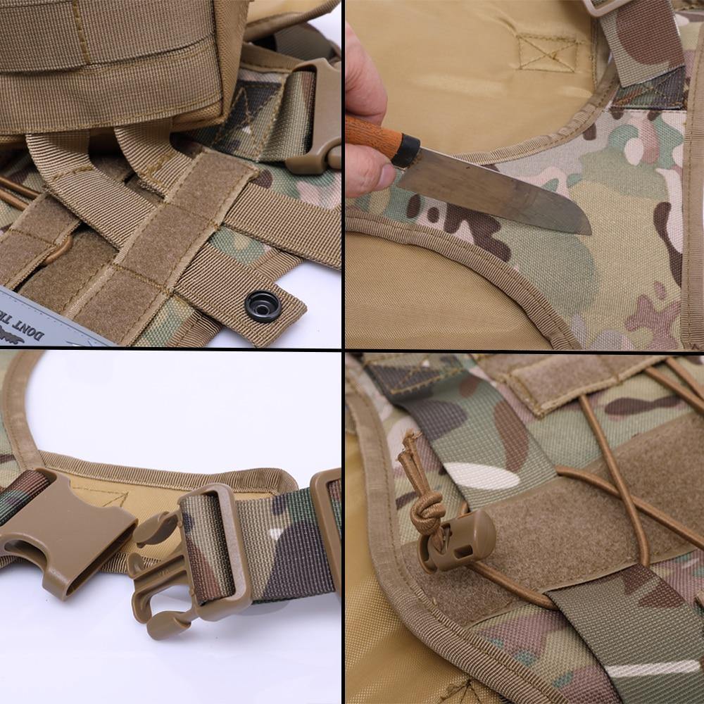 Quality Military Dog pet Strap Vest Handle Leash Harness - Mercy Abounding