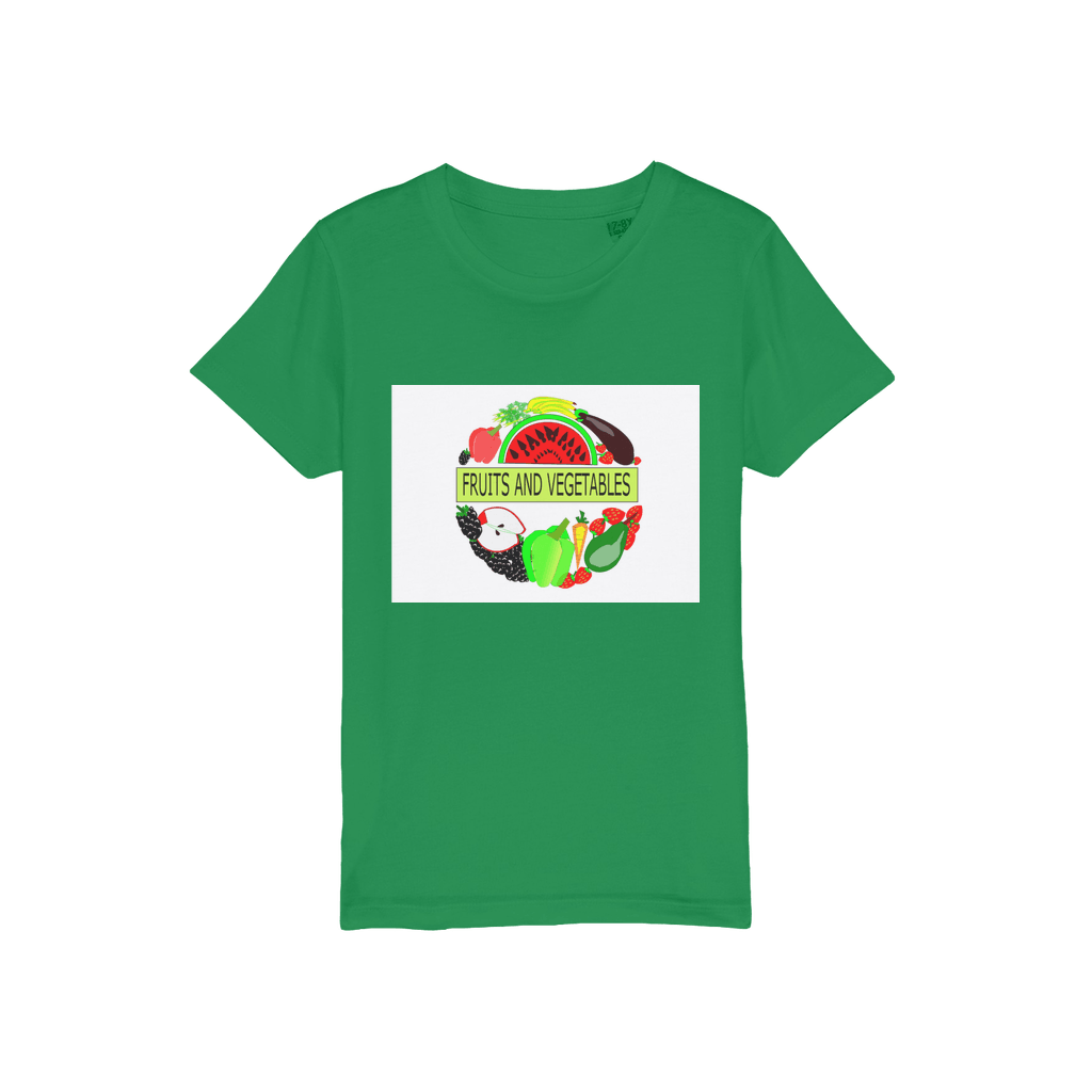 Classic Unisex Fruits And Vegetables Design Jersey Kids T-Shirt - Mercy Abounding