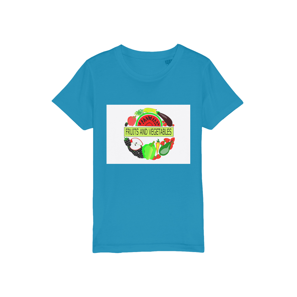 Classic Unisex Fruits And Vegetables Design Jersey Kids T-Shirt - Mercy Abounding