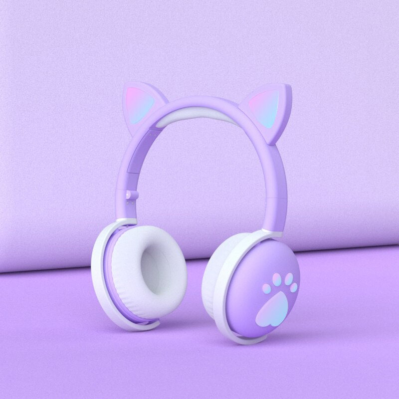Children Cute Headset Glowing Kids Headpones