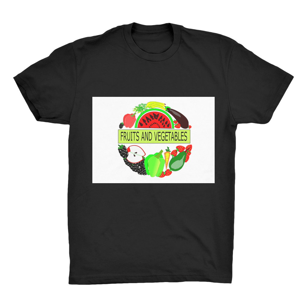Unisex Fruits And Vegetables Design Adult T-Shirt - Mercy Abounding