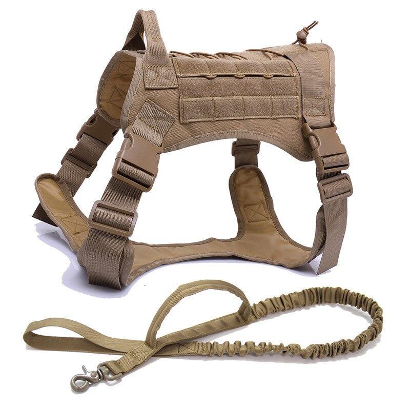 Quality Military Dog pet Strap Vest Handle Leash Harness - Mercy Abounding