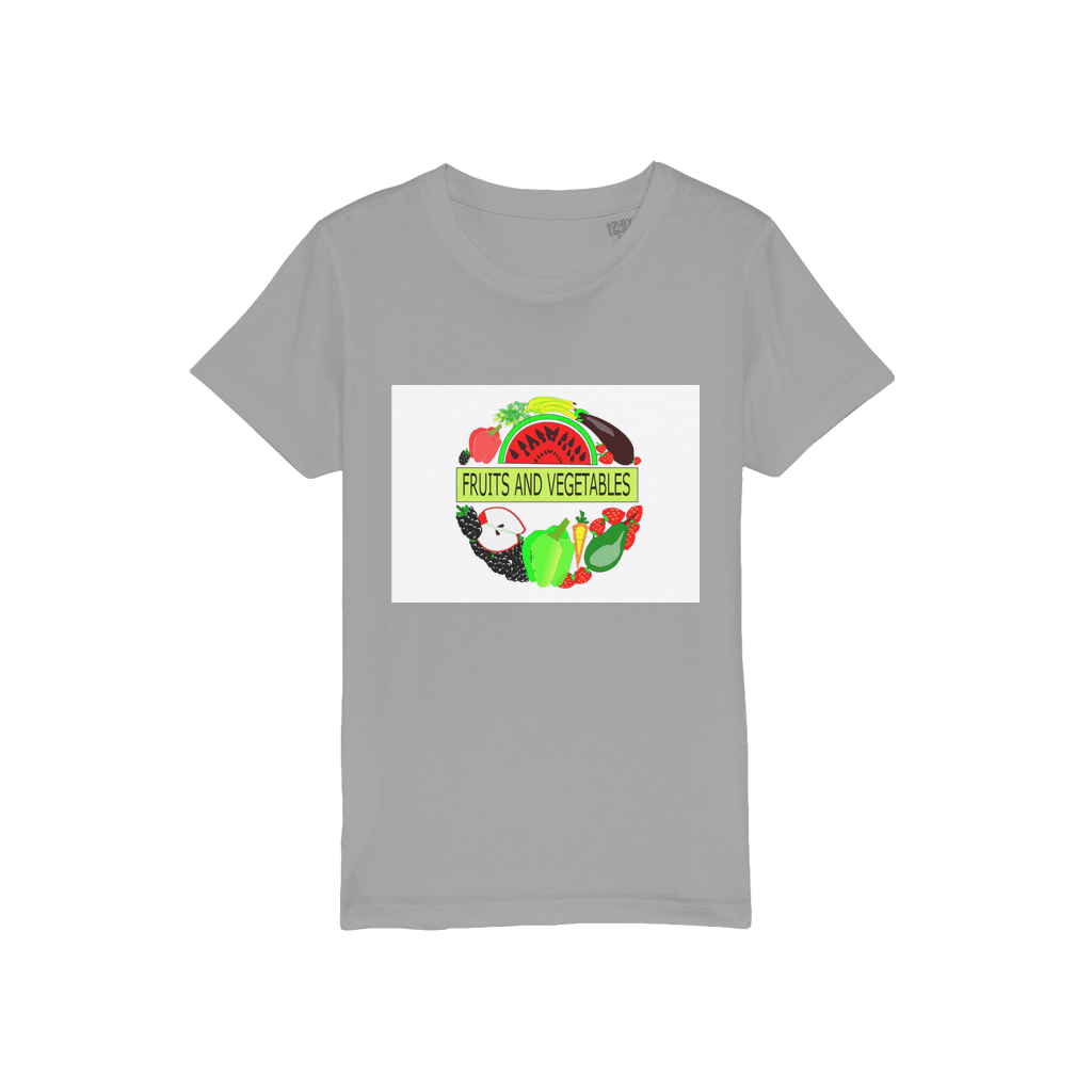 Classic Unisex Fruits And Vegetables Design Jersey Kids T-Shirt - Mercy Abounding