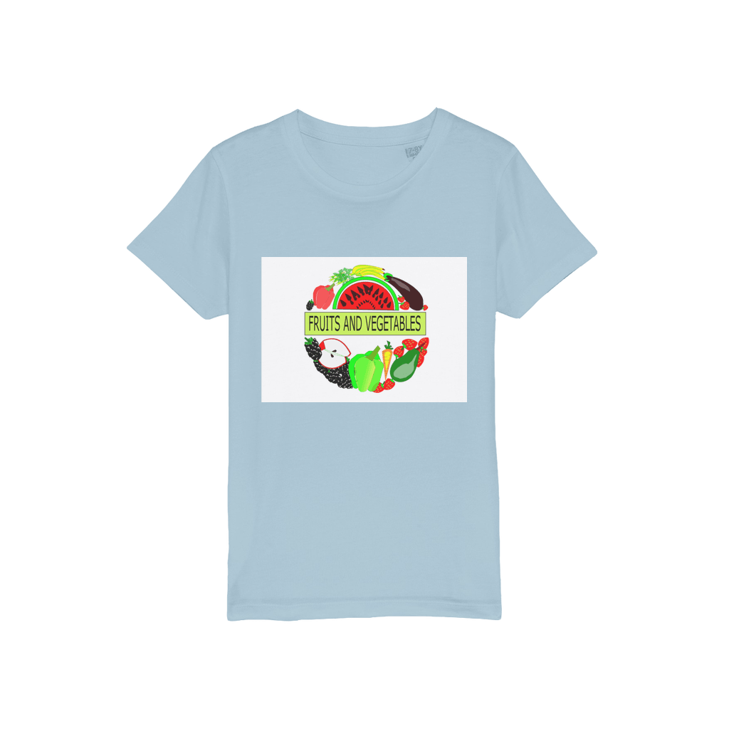 Classic Unisex Fruits And Vegetables Design Jersey Kids T-Shirt - Mercy Abounding