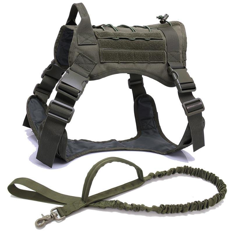 Quality Military Dog pet Strap Vest Handle Leash Harness - Mercy Abounding