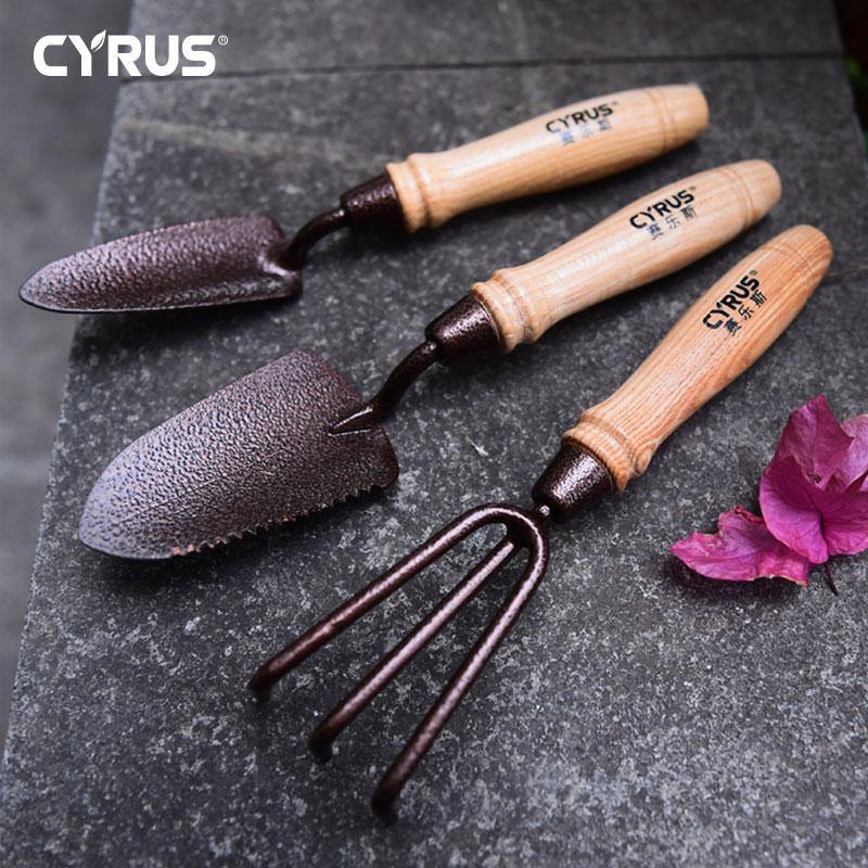 Garden Tools Set Cultivating Planting Trowel Cultivator Shovels Spades Carbon Steel Wood Handle Transplanter