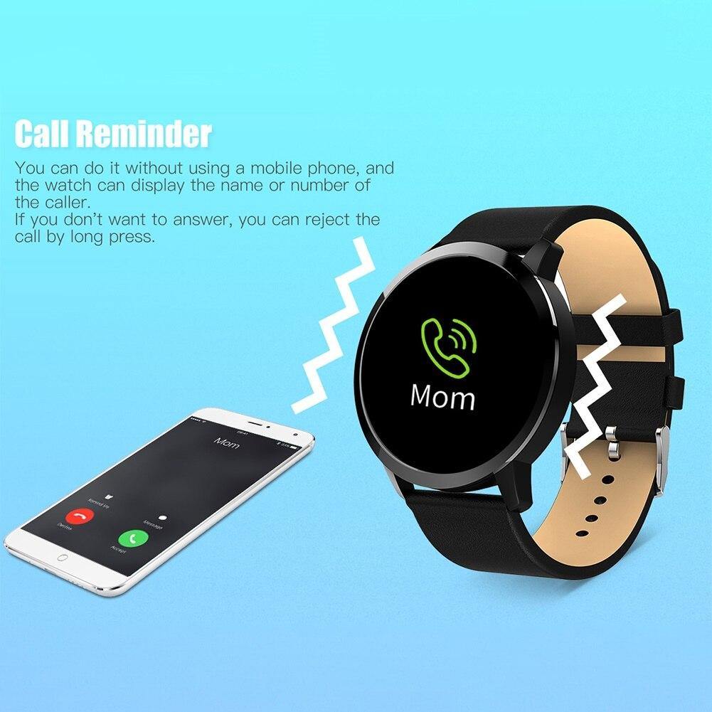 Q8 0.95-Inch OLED Color Screen Heart Rate Monitor Fitness Business Sports Smart Watch Multi-Language Waterproof Bracelet