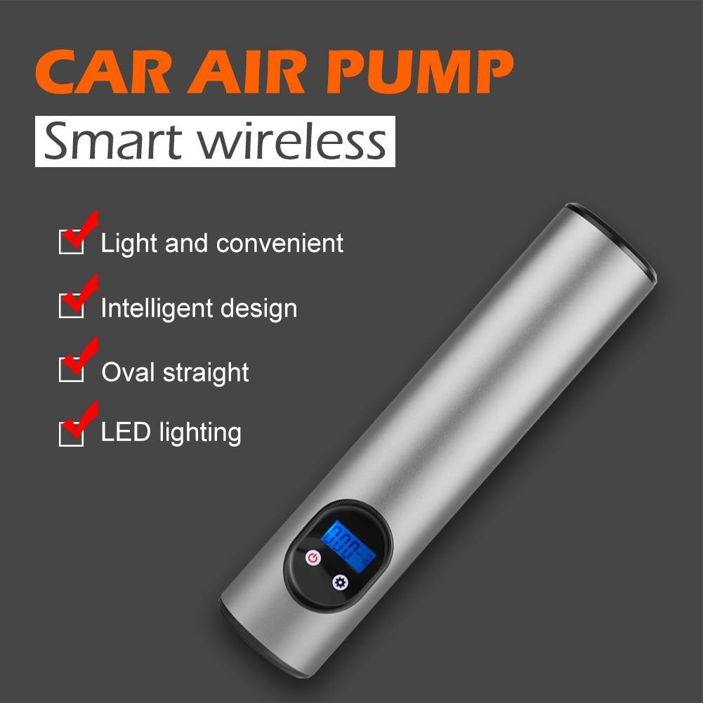 12V 150PSI Car Air Pump Cordless Mini Air Compressor Rechargeable For Motorcycle Bike Bicycle Tire Tyre Ball Inflator with Light