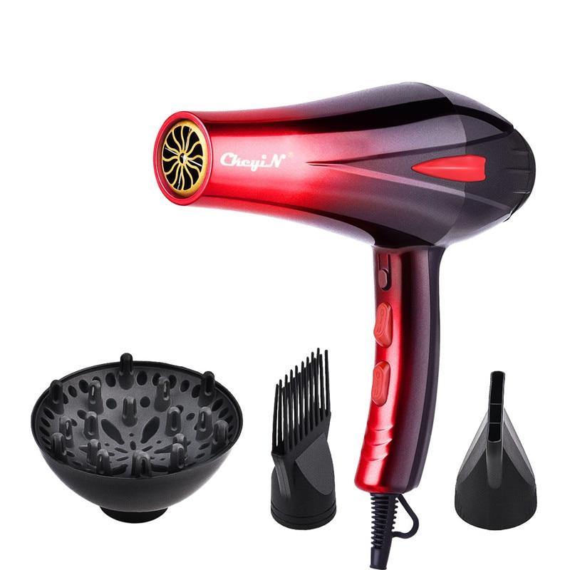 4000W Professional Hair Dryer 220V Blow Dryer Diffuser Nozzle Hot & Cold Adjustment Powerful Fast Blower Hairdryer Styling Tool