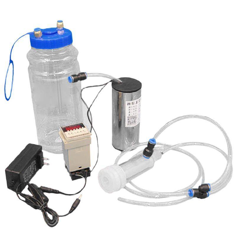 Durable 2L/3L Electric Cow Milker Milking Machine Tools with Adjustable Suction Goat Sheep Milk Tray for Small Farm Livestock