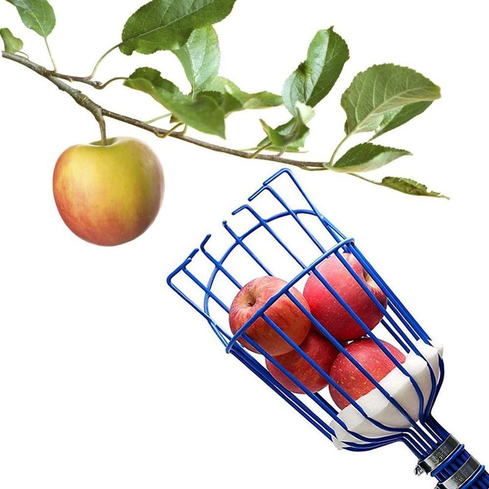 Detachable Fruit Picker Head Carbon Steel Gardening Greenhouse Fruits Collection Picking Catcher Device Farm Garden Tools