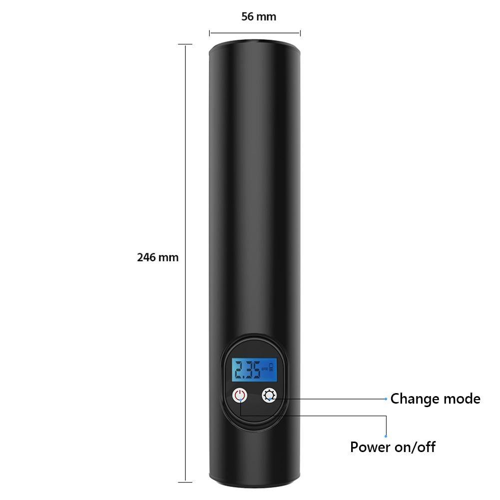12V 150PSI Car Air Pump Cordless Mini Air Compressor Rechargeable For Motorcycle Bike Bicycle Tire Tyre Ball Inflator with Light