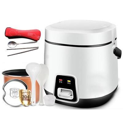 DMWD 1.2L Mini Electric Rice Cooker 2 Layers Heating Food Steamer Multifunction Meal Cooking Pot 1-2 People Lunch Box EU US Plug