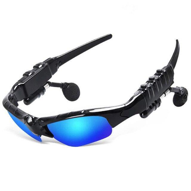 BGreen Sports Polarized Lens Sunglasses With Sport Bluetooth Wireless Stereo Earphones Mic Support Hands Free Call