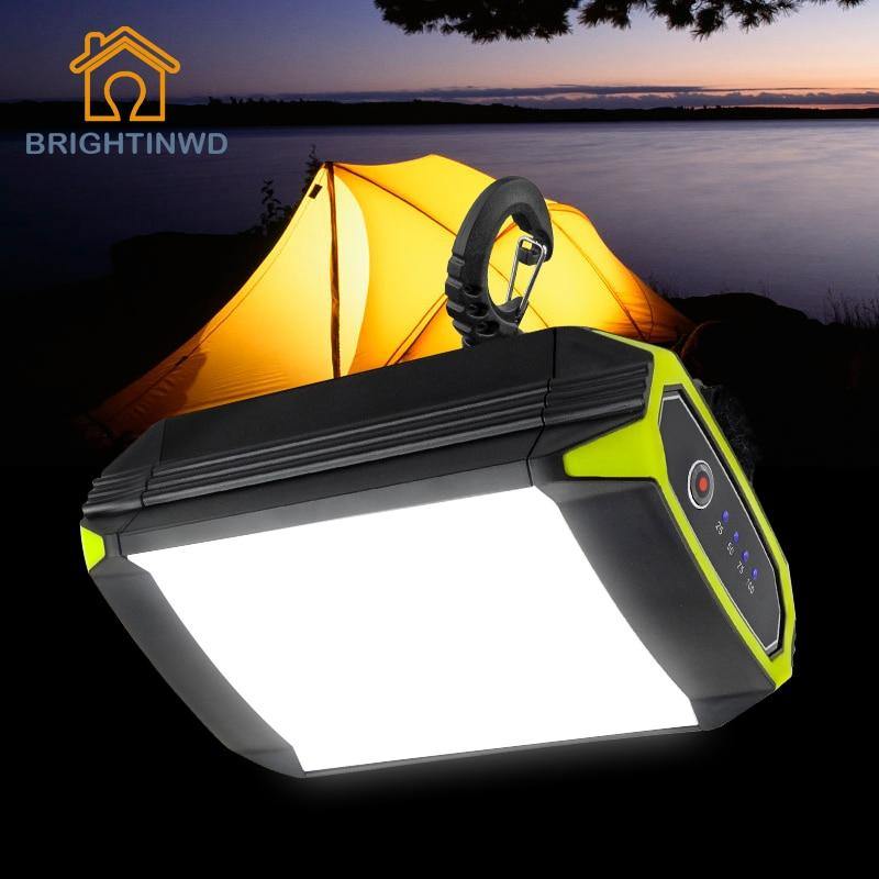 Rechargeable Camping Light Lantern Portable Flasher Mobile Power Bank Flashlight USB Port Waterproof Night Lamp With Hook 500Lm