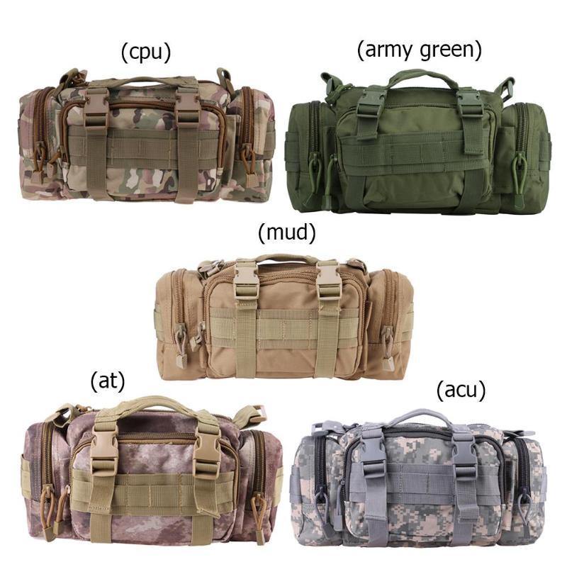 6L Outdoor Waist Bag Nylon Camouflage Camping Hiking Hunting Shoulder Bag
