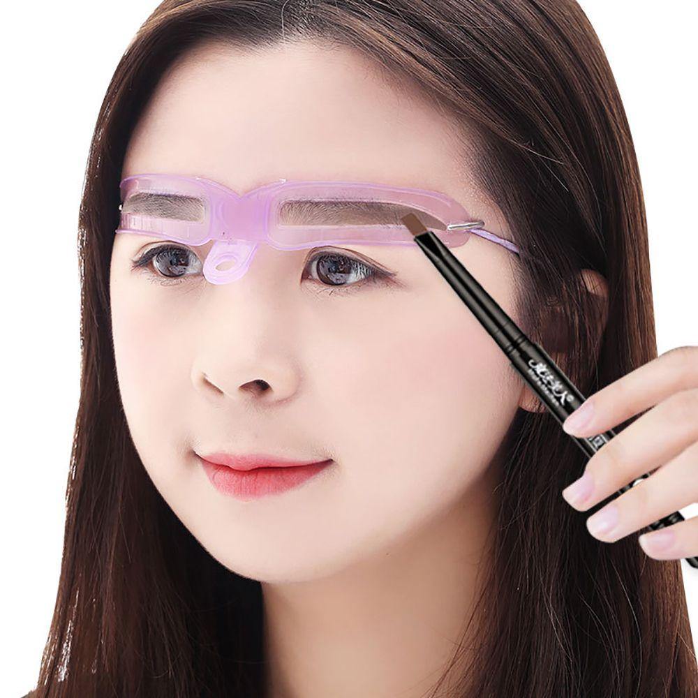8pcs\set Eyebrow Stencils Reusable Eyebrow Shaping Brow Template DIY Eye Brow Drawing Guide Template Card Model Makeup Tools