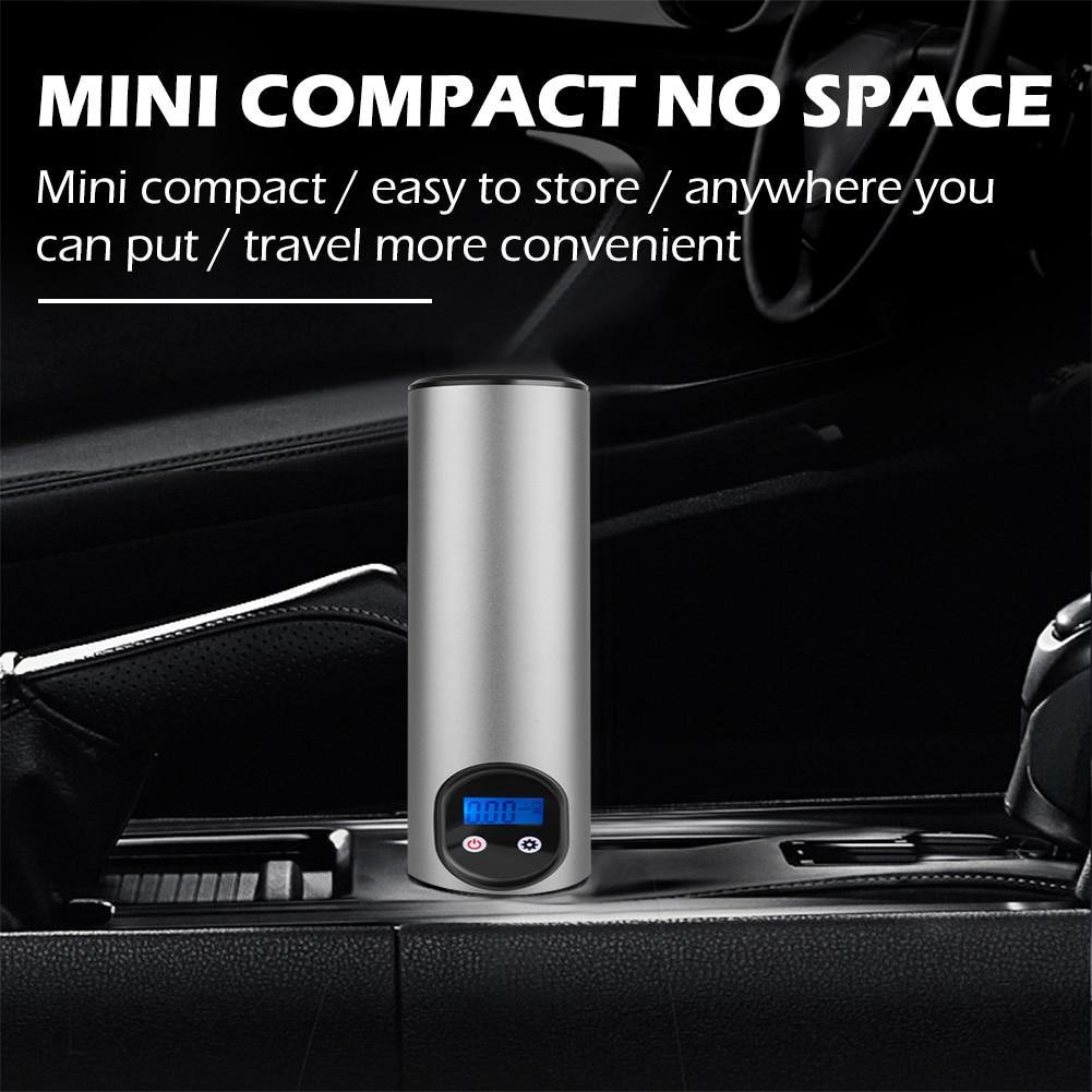 12V 150PSI Car Air Pump Cordless Mini Air Compressor Rechargeable For Motorcycle Bike Bicycle Tire Tyre Ball Inflator with Light