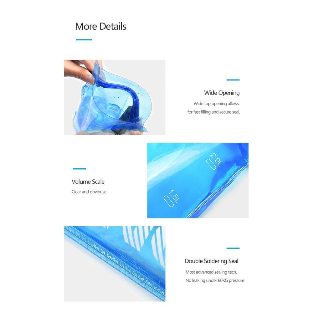 Water Bladder 1L,1.5L,2L,3L Outdoor Sports Camping Portable Water Hydration Pack Bag Backpack Large Capacity Water Bottle