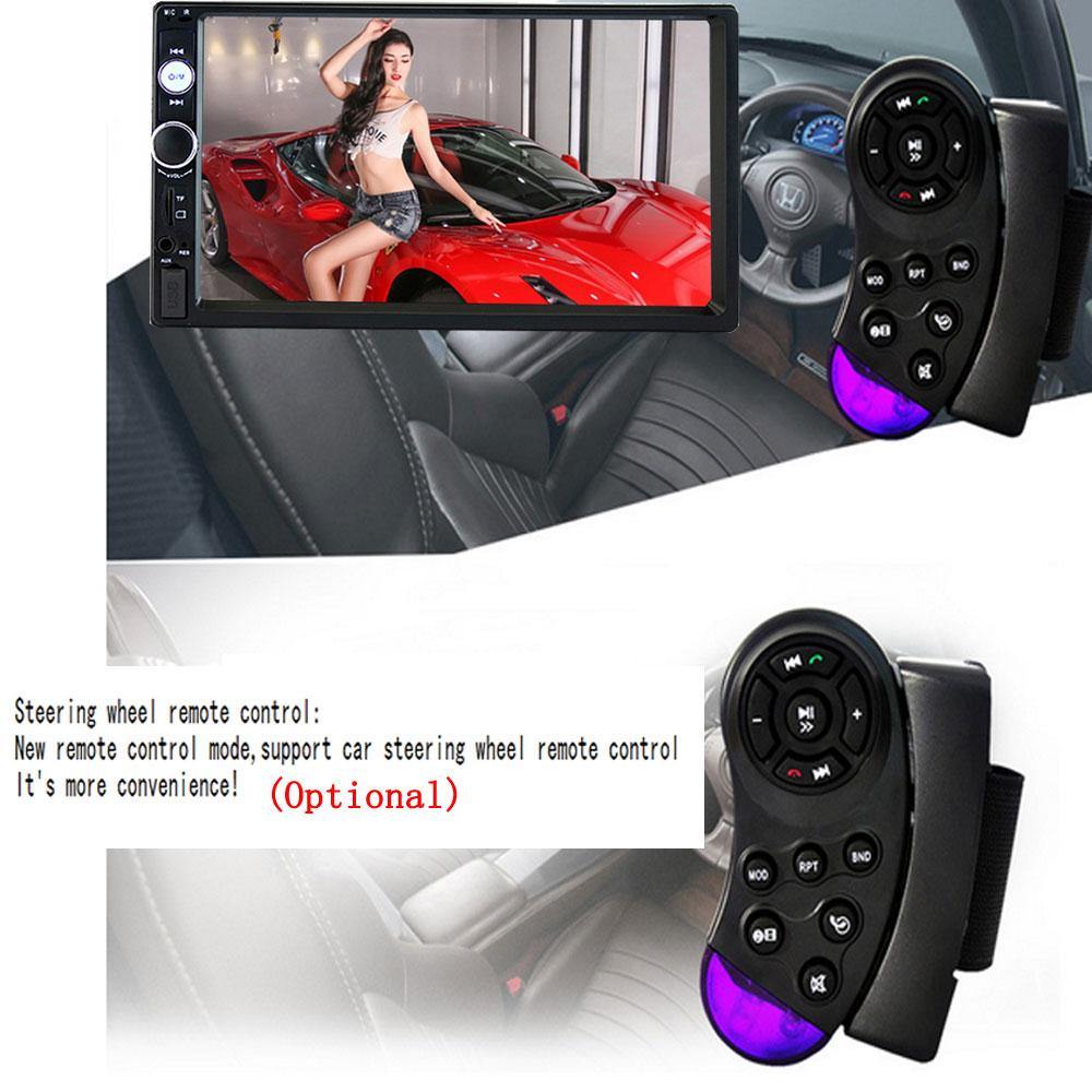 2 Din Multimedia-Player Car Radio Autoradio Stereo 7 Inch HD Video Touch Screen MP5 Player Auto Radio Backup Rear View Camera