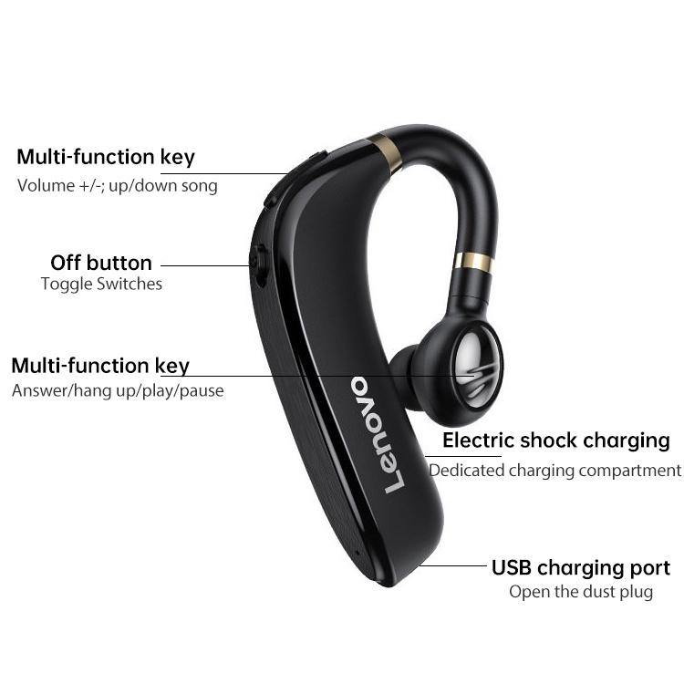 Quality Wireless Bluetooth Lenovo HX106 Ear Mount 1pcs - Mercy Abounding