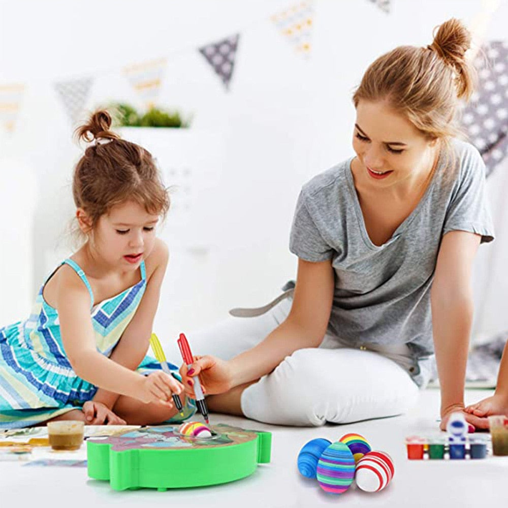 Easter Egg Spinner Machine Decorating Coloring Kit Children