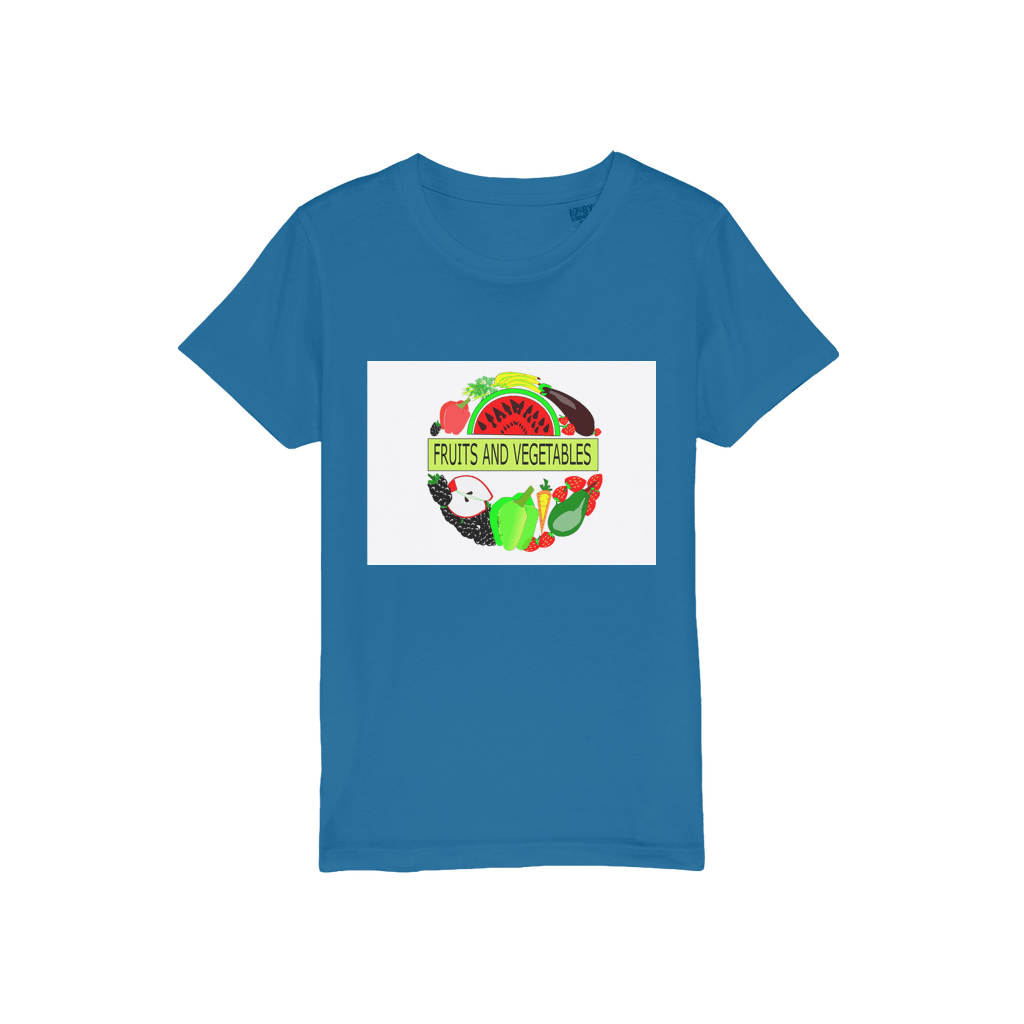 Classic Unisex Fruits And Vegetables Design Jersey Kids T-Shirt - Mercy Abounding