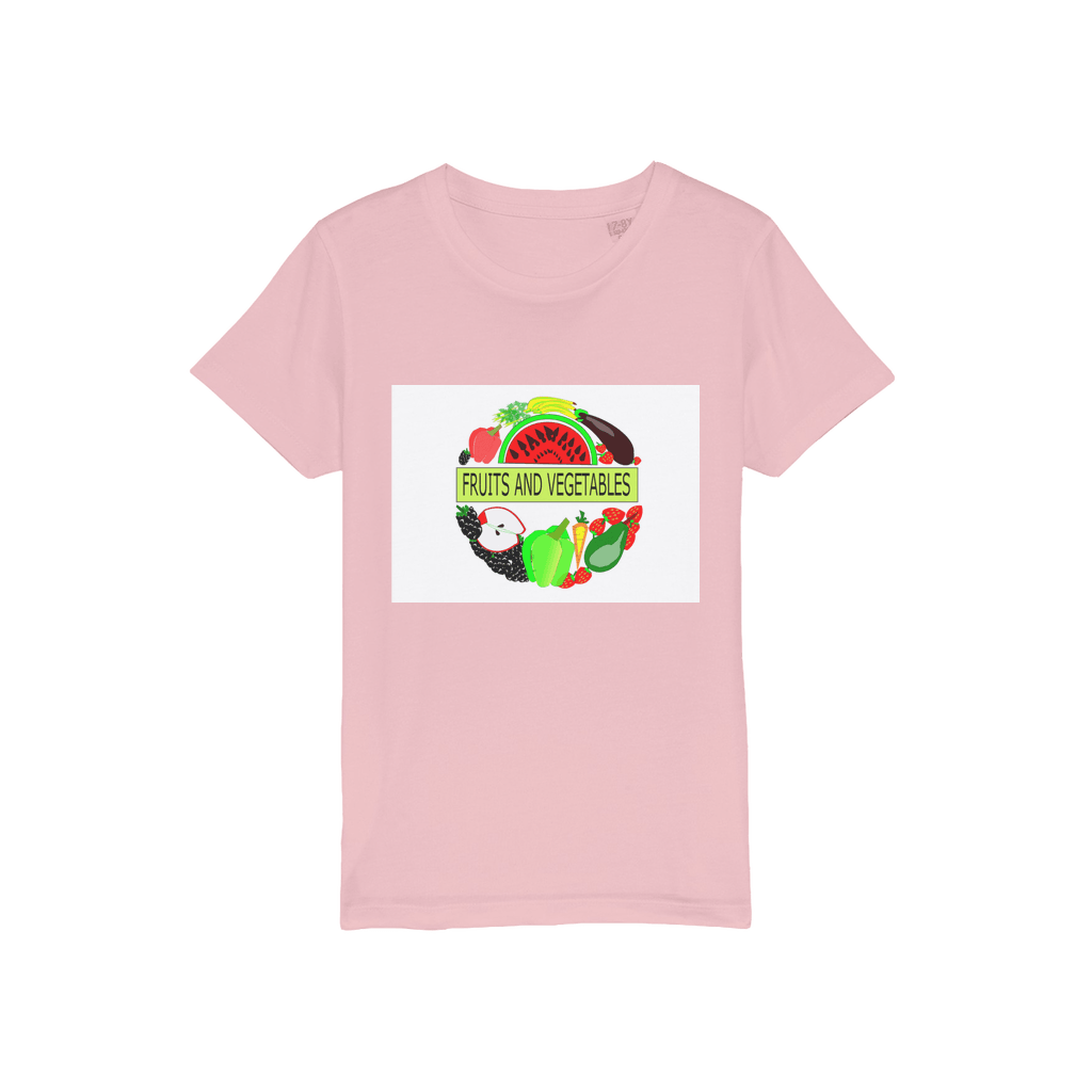 Classic Unisex Fruits And Vegetables Design Jersey Kids T-Shirt - Mercy Abounding