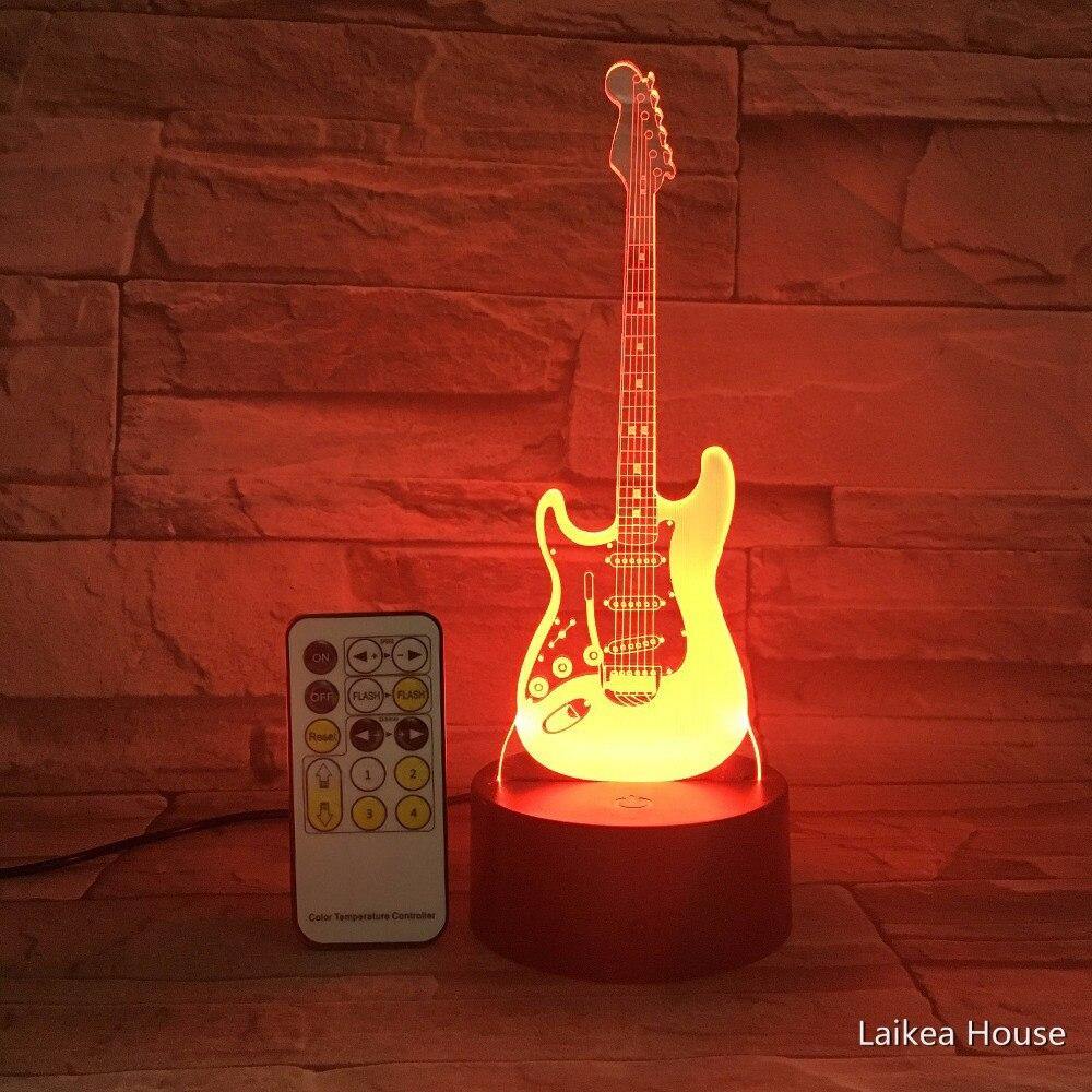 3D Guitar Shape Led USB Night Lighting For Indoor Decorations - Mercy Abounding