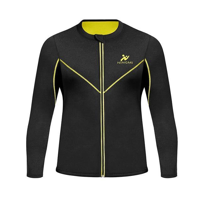 Men Waist Trainer Slim Body Shaper Vest Jacket with Zipper - Mercy Abounding