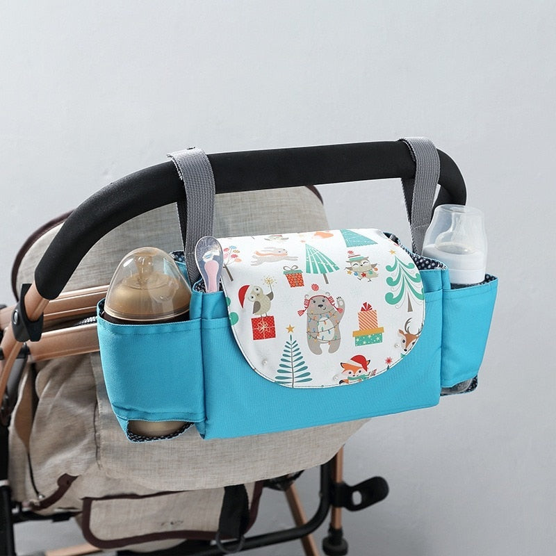 Bag Bottle Cup Holder Pram Pushchair Mummy Organizer