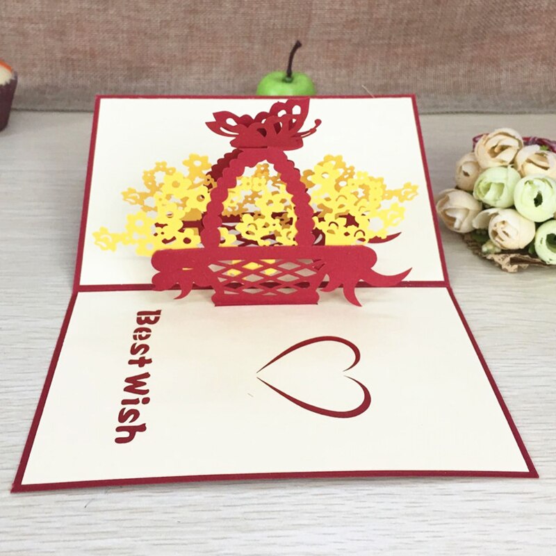 3D Laser Cut Greeting Card Wedding Valentine Gifts