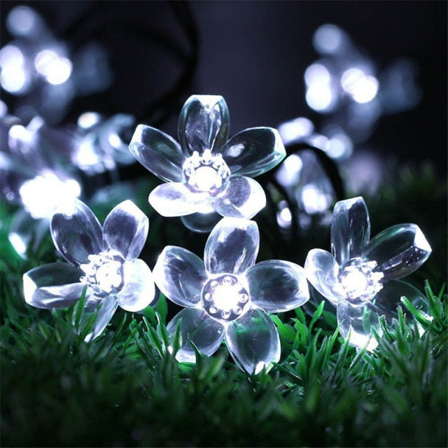 String Led Solar Christmas Lights Home Garden Decor Lamp