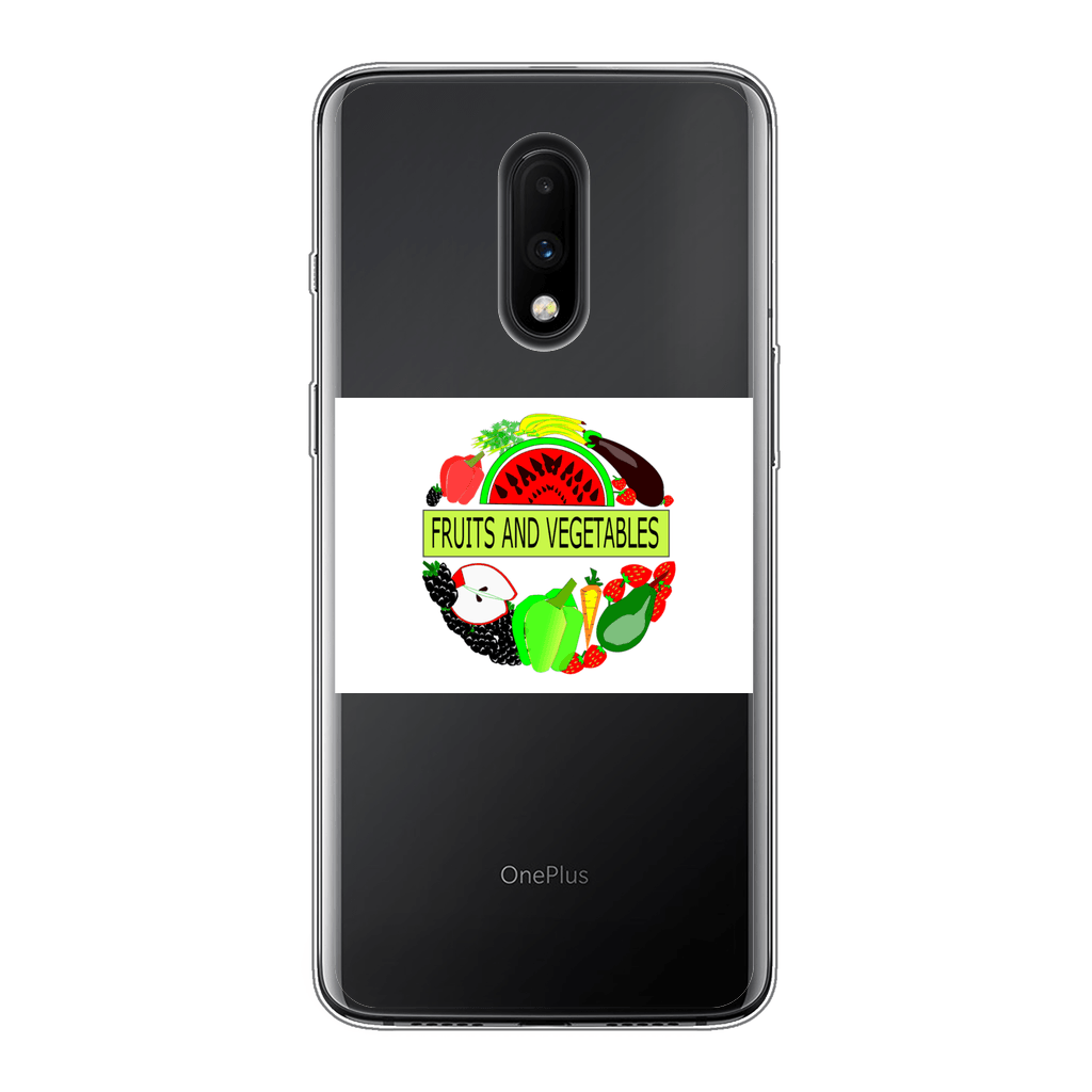 Fruits And Vegetables Design Back Printed Soft Phone Case - Mercy Abounding