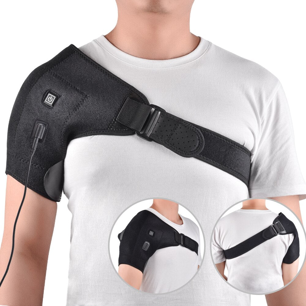 Therapy Brace Heat Shoulder Electric Joint Massage Pain Relief