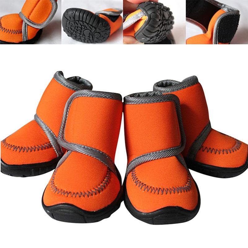 Waterproof Winter Pet Dog Boots Snow Anti-Slip Shoes 4Pcs/Set - Mercy Abounding