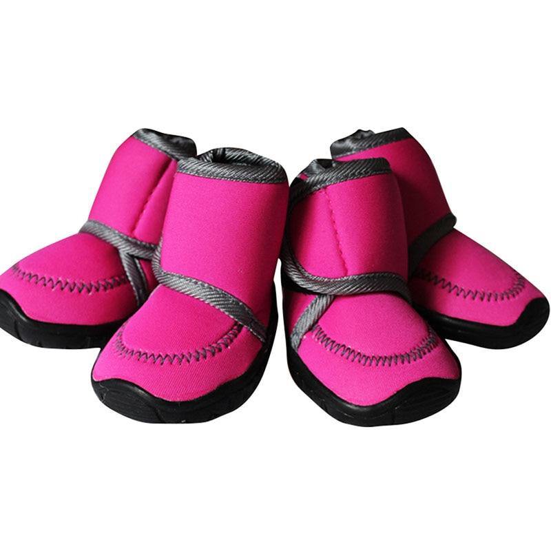 Waterproof Winter Pet Dog Boots Snow Anti-Slip Shoes 4Pcs/Set - Mercy Abounding