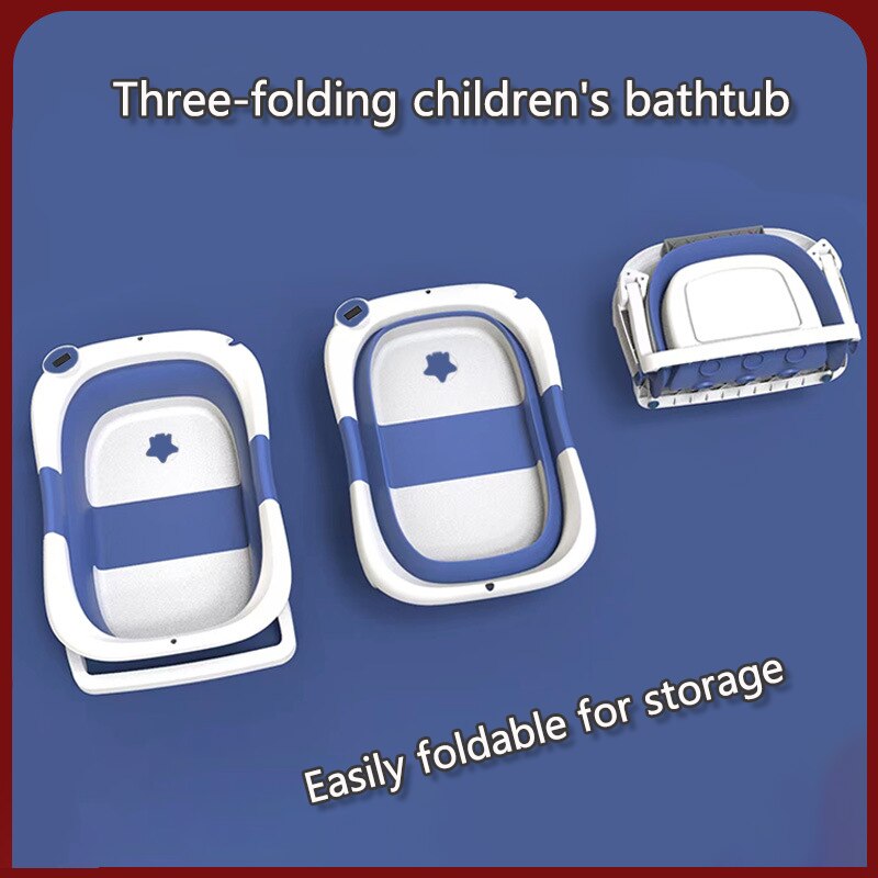Foldable Baby Newborn Bathtub Non-Slip Foot Bath Bucket