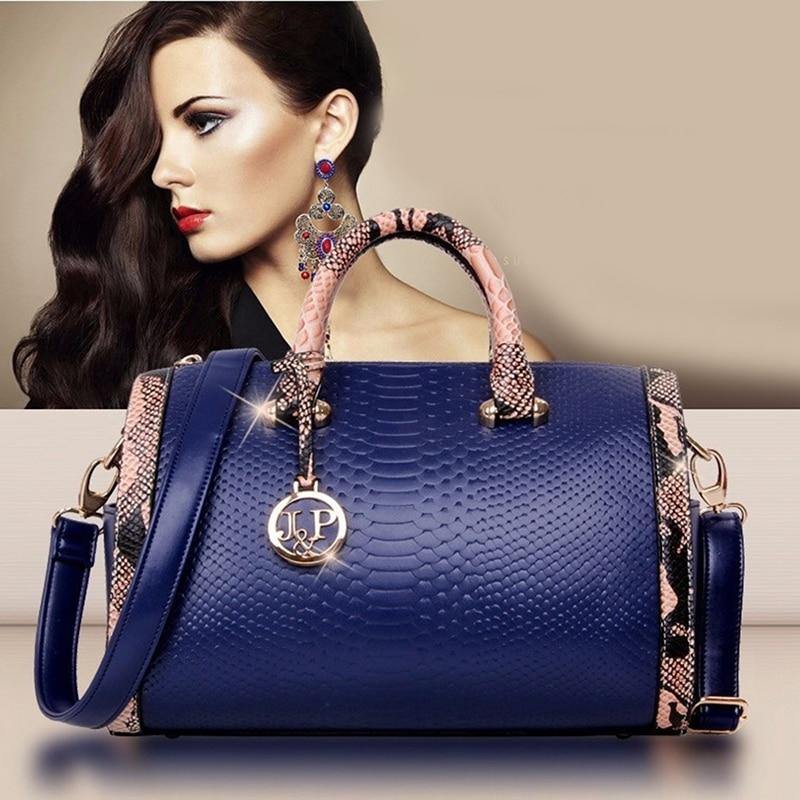 Luxury Women Crossbody Shoulder Crocodile Leather Purse Snake Skin Bag - Mercy Abounding