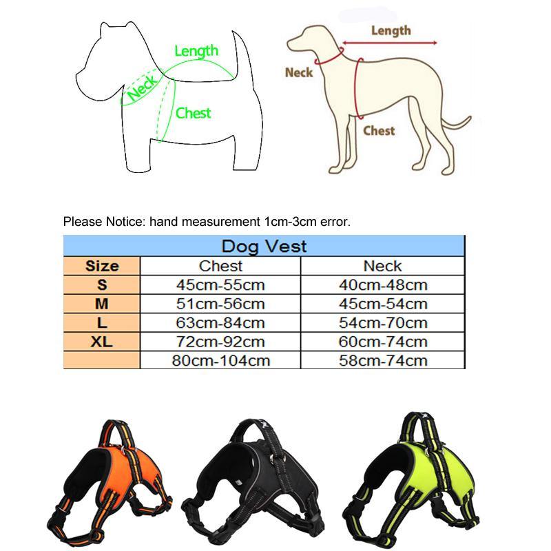 Breathable Safety Pets Dog Vest Handle Control Strap Harness - Mercy Abounding