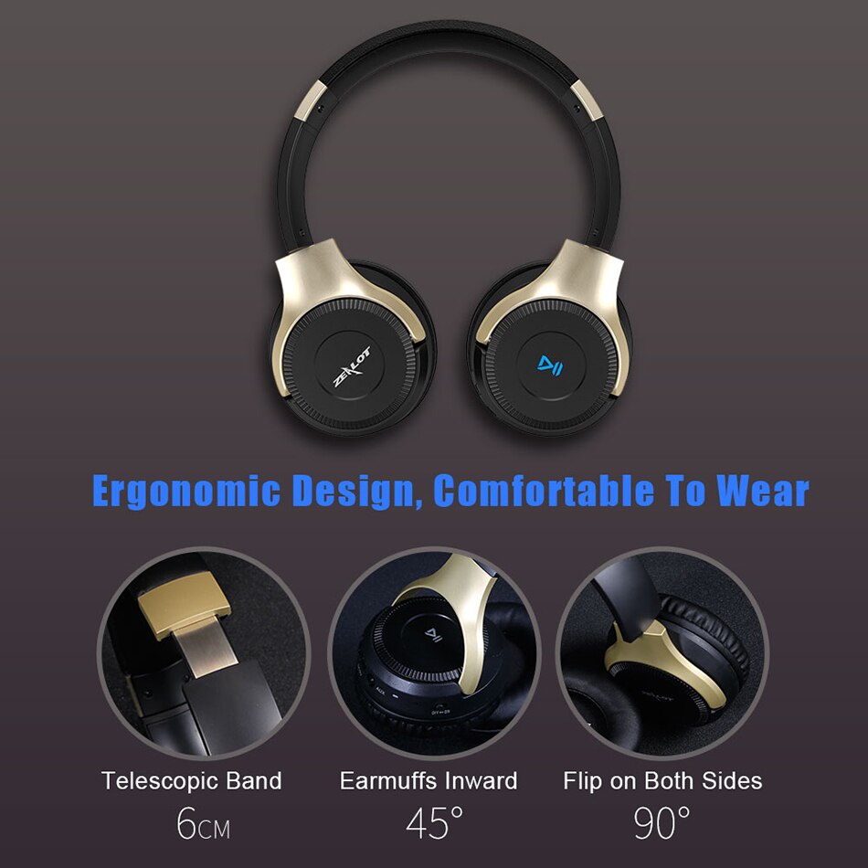ZEALOT B26 Bluetooth  Music Headphones speaker Wireless Headset