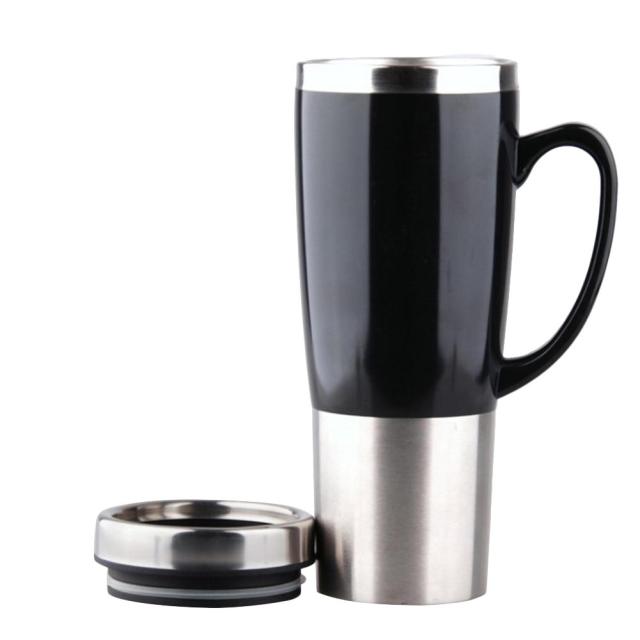 Electric Car Stainless Steel Heating Mug Travel Coffee Tea 450ML