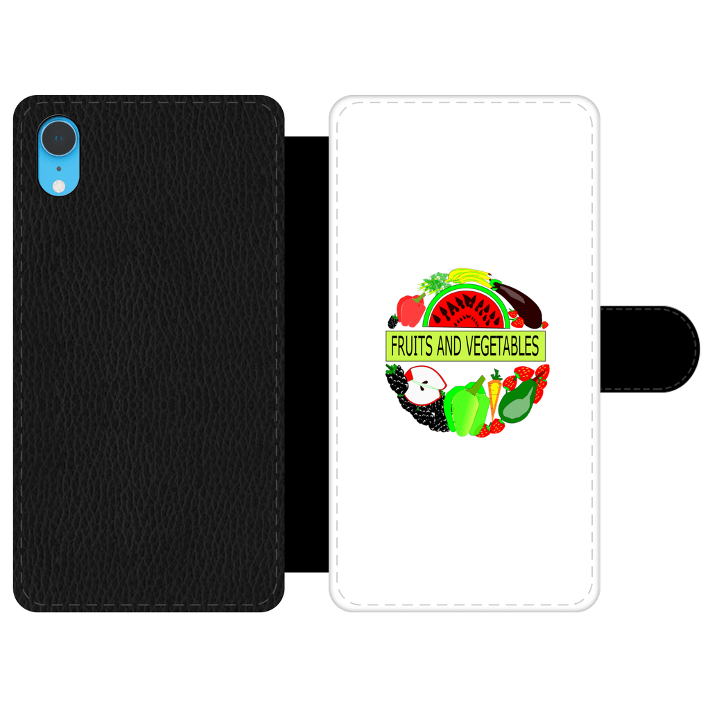 Lightweight Fruits And Vegetables Design Front Printed Wallet Cases - Mercy Abounding