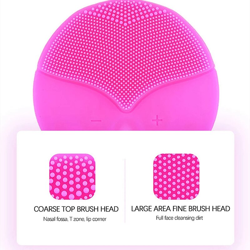 Electric Waterproof Facial Silicone Brush For Massager