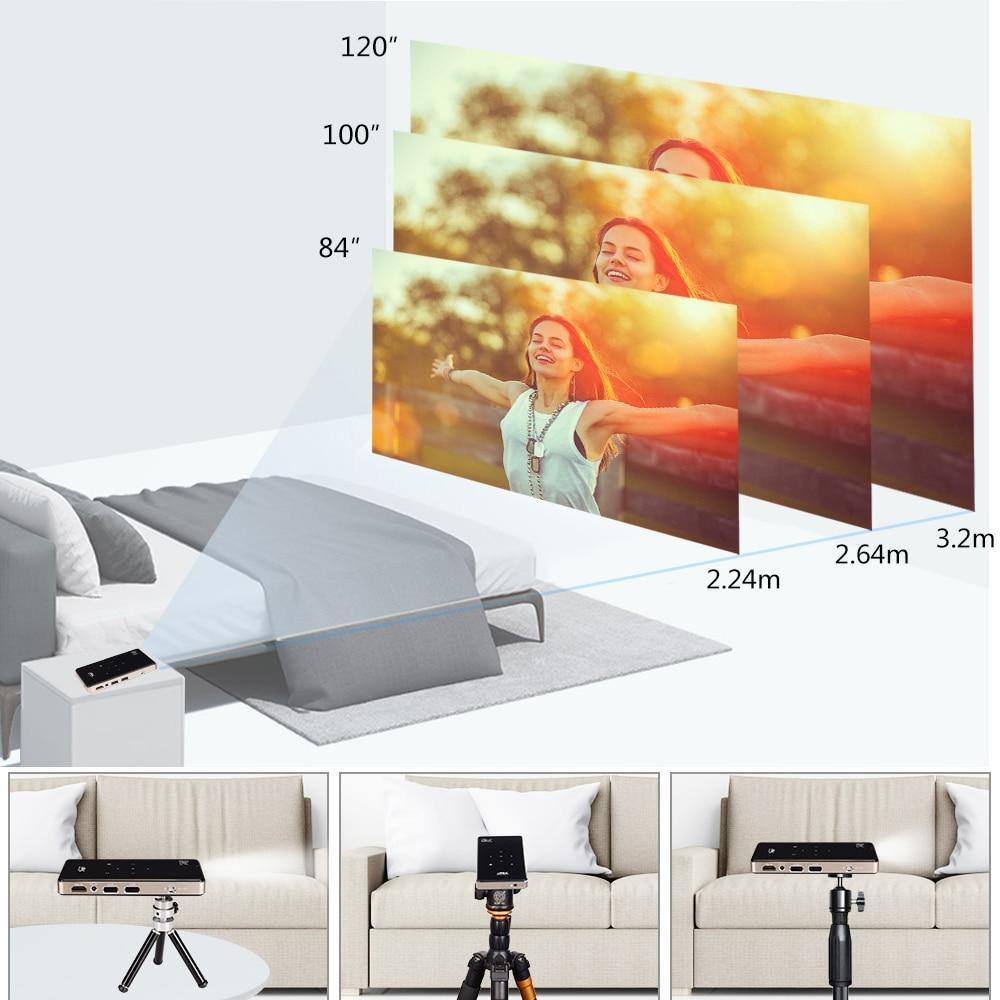 Portable Android 9.0 Projector Support 4K 1080P - Mercy Abounding