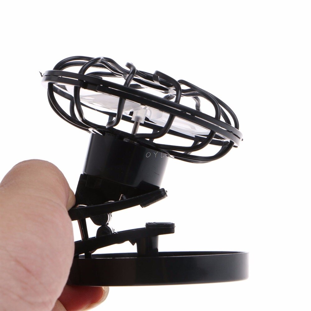 Solar Panel Mini Clip-On Cooling Fan Home Travel Camping