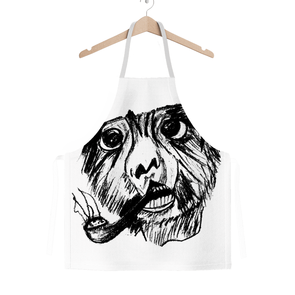 Gorgeous Polyester Smoking Monkey Design Gift Adult Apron Events School Kitchen - Mercy Abounding