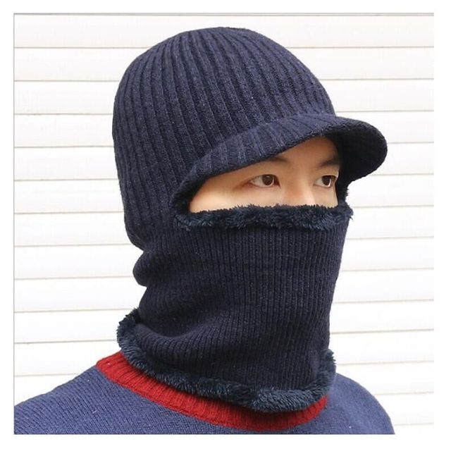 Wome/Men winter cycling warm wool knit hat cap