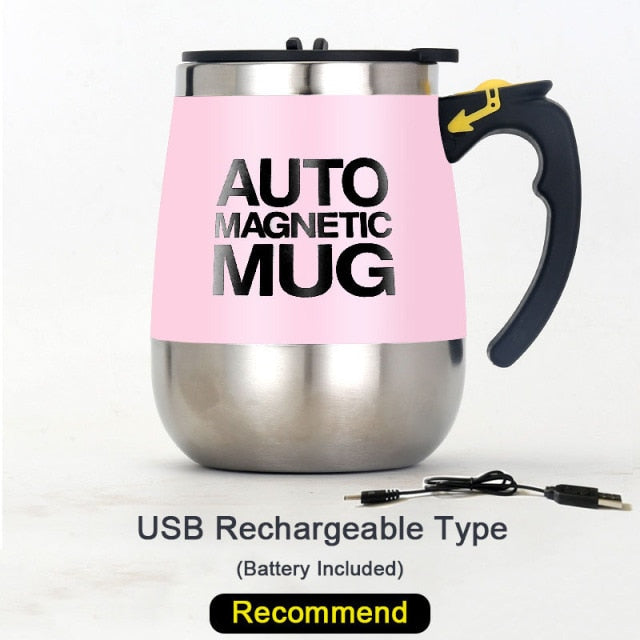 Automatic Electric Magnetic Self Stirring Cup Mixer Mug Coffee Tea